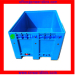 Logistic Pallet Plastic Box with Wheels Solid Bulk Bin