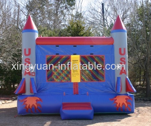 Commercial Rocket Bouncer Castle Inflatable Bounce House