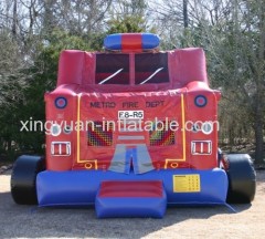 Factory Outlet Fire Truck Inflatable Bounce House
