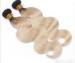 12'' - 30'' Body Wave Ombre Real Hair Extensions / Golden Blonde Curly Hair