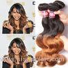 Ombre Human Hair Extensions Brazilian Virgin Hair Body Wave 1b / 30 Yetta Hair