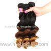 Peruvian Hair Loose Wave 3 Tone Ombre Hair Weave 1B / 4 / 27 Blonde Hair