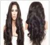 Natural Black Curly Human Hair Wigs / Unprocessed Virgin 100% Cambodian Full Lace Wig