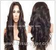 Natural Black Curly Human Hair Wigs / Unprocessed Virgin 100% Cambodian Full Lace Wig