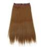 Silky Straight Long Synthetic Hair Extensions For Black Women With Clip