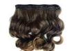 Heat Friendly Natural Curly Hair Wigs Double Weft Clip In Hair Extensions