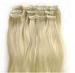 Bright Blonde Synthetic Human Hair Extensions No Chemical Processed Virgin Hair