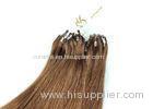 Chocolate Color Micro Ring Hair Extensions Tangle Free Full Ending Great Length