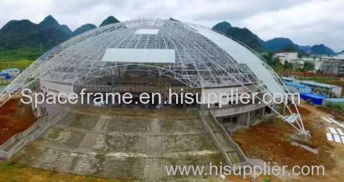 Steel space frame coal storage shed steel structure roof system