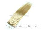 24# Color Golden Straight Hair Extensions Micro Loop For Personal Care