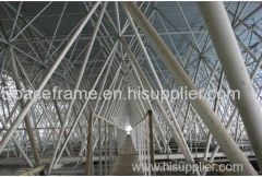 Steel Space Frame Span For Tennis Court Cover Roof
