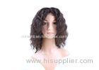 Mixed Color 100% Peruvian Glueless Full Lace Human Hair Wig With Combs / Straps