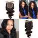 Brazilian Virgin Hair Lace Top Closure Body Wave Free Middle Three Parting
