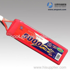 11.1V 5000mA High Rate Discharge Lipo Battery Pack Jump Start Battery R/C Battery