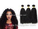 Unproessed Brazilian Curly Human Hair Extensions Weave Soft Smooth Double Wefted