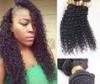 Brown Virgin Brazilian Curly Hair Extensions Ombre Deep Curly Hair No Chemical