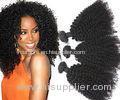 8A Curly Human Hair Extensions / Smooth Brazilian Human Hair Extensions