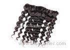 Customized Natural Wave Lace Frontal Closure Malaysian Hair 13 * 4