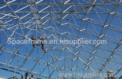 Steel space frame roof system steel building roofing