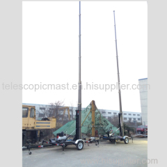 15m mobile trailer mast