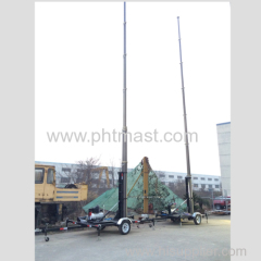 18m mobile trailer mast system