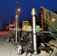 18m mobile trailer mast system