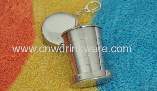 2.5OZ Stainless Steel Folding Cup