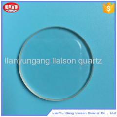 synthetic fused quartz glass plate for high temperature applications