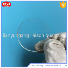 synthetic fused quartz glass plate for high temperature applications