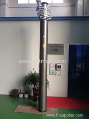15m Locking Pneumatic Telescopic Mast for Mobile Tower Base Station