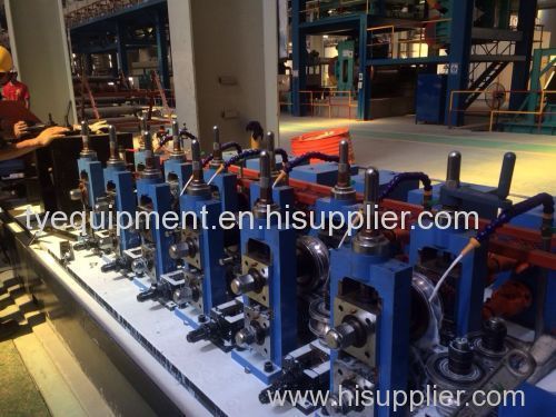 Welded steel tube mill