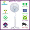 12'' DC12V Solar Stand Fan Operated by Solar Panel and Battery Best for Solar Systems