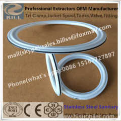 Tri Clamp Gasket with PTFE and viton seal-ring with compound material