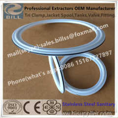 Tri Clamp Gasket with PTFE and viton seal-ring with compound material