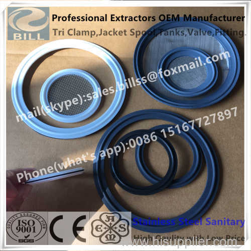 All Sanitary Tri Clamp Gasket we have Viton Teflon Buna-n EPDM Silicon all rubber have