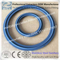 All Sanitary Tri Clamp Gasket we have Viton Teflon Buna-n EPDM Silicon all rubber have