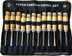 Carving Chisel 12pcs/set for carpenter