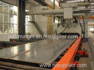 Steel Plate / Sheet Shot Blasting Machine with Painting / Dry System