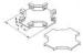Metal Contruction Products Horizontal Cross Cable_Channel ModelXQJ-C-04A