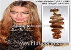 10" - 26" Brazilian Ombre Remy Human Hair Extensions Loose Wave 1B / 27 Blonde Hair