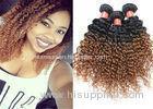 Highlighted Deep Curly Wavy Ombre Hair Extensions For Black Women