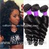 Free Shedding Human Brazilian Hair Extensions Natural Double / Strong Weft