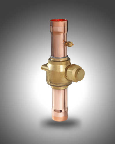 Cast brass ball valve for refrigeration system 