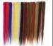 Synthetic Fibre Hair Extensions Straight Double Drawn Human Hair Wefts