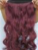 Silky Korea Clip In Synthetic Hair Extensions Heat Resistant Natural Looking