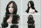 Ladies Natural Looking Human Hair Wigs Loose Wave Natural Hairline