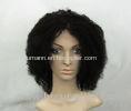 Long Natural Wave Real Human Hair Wigs Tangle Free / Kinky Curly Hair