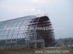 Steel structure building space frame dry coal shed