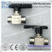 Stainless Steel Sanitary Tri Clamp 3piece 2 way Ball Valve with teflon gasket