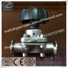 Sanitary Stainless Steel SS316L Tri Clamp diaphragm Valve with ptfe and epdm gasket